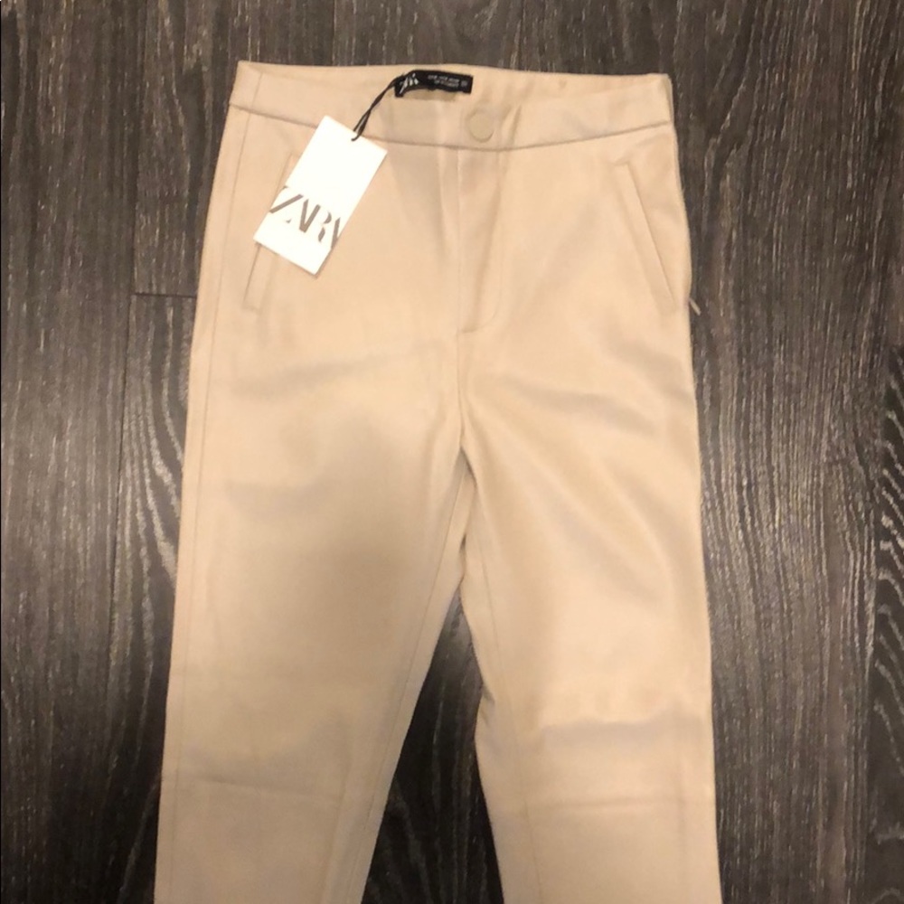 Zara Faux Leather Leggings